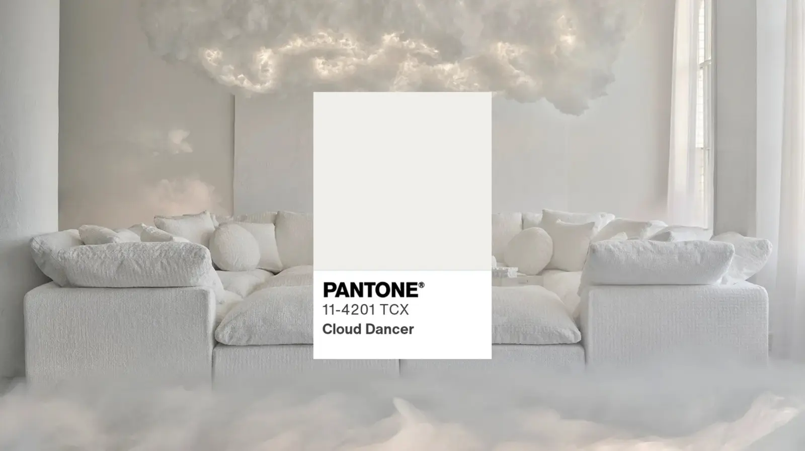 Ce n’est pas du blanc ordinaire. Cloud Dancer change la maison de l'intérieur