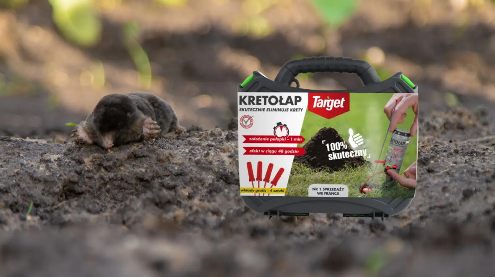 Vous ne voulez pas de taupes dans votre jardin ? Découvrez comment fonctionne le piège à pétards