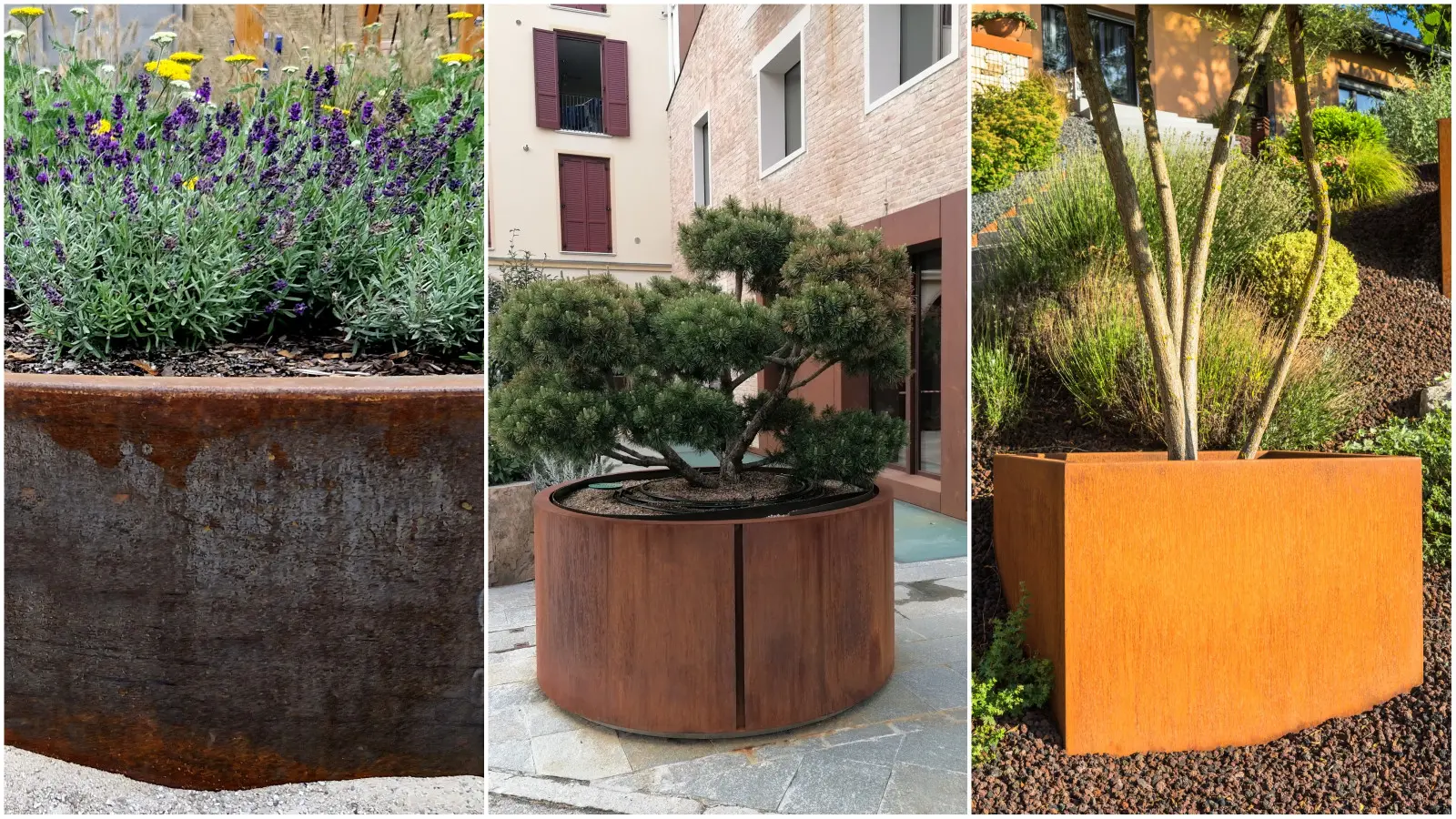 Vous souhaitez placer des pots de fleurs en corten dans votre jardin ? Voici les règles de plantation et les meilleures espèces