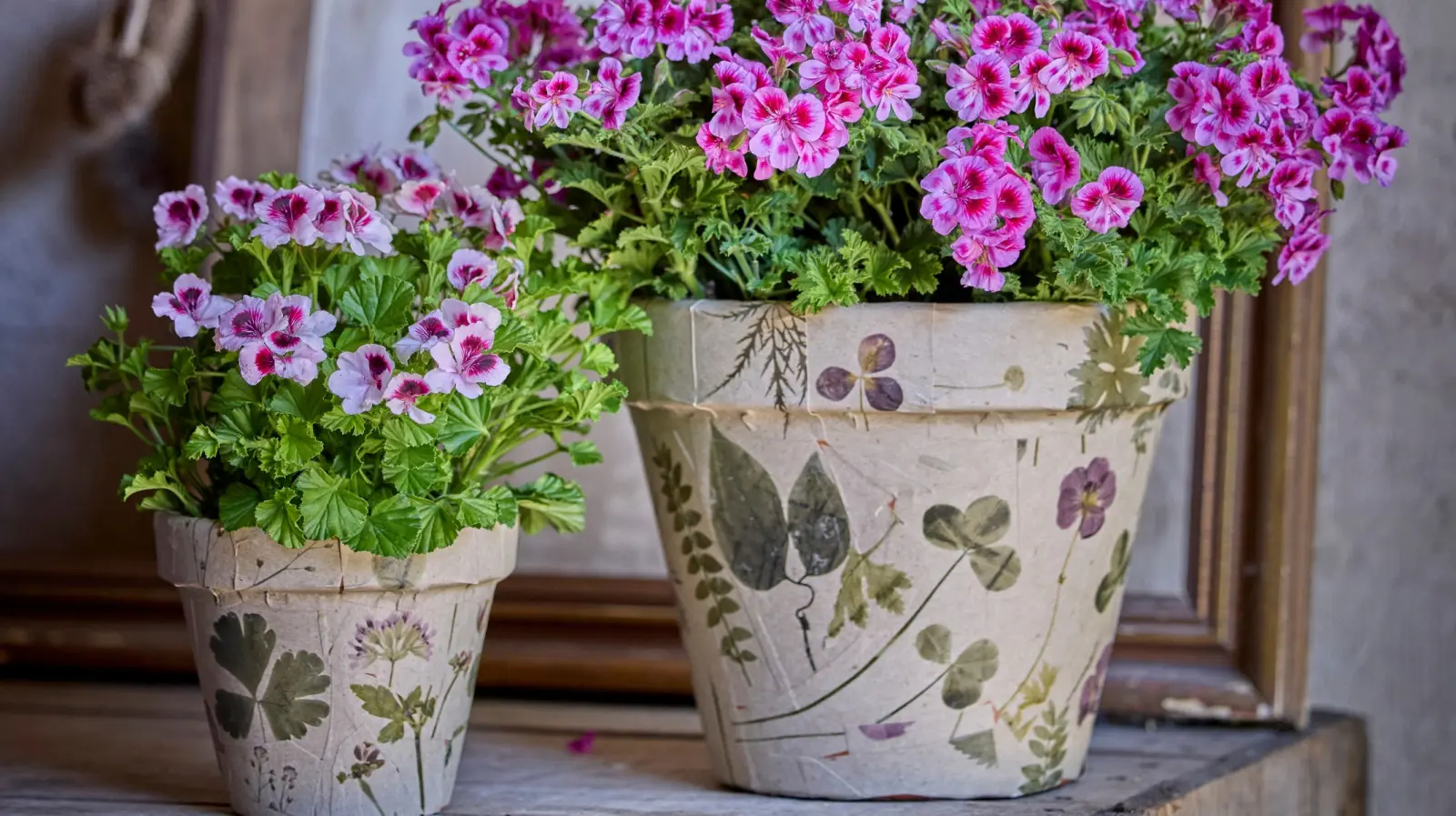 Des pots de fleurs comme ceux d'un atelier de fleuriste. Fabriquez-les avec du papier d'emballage
