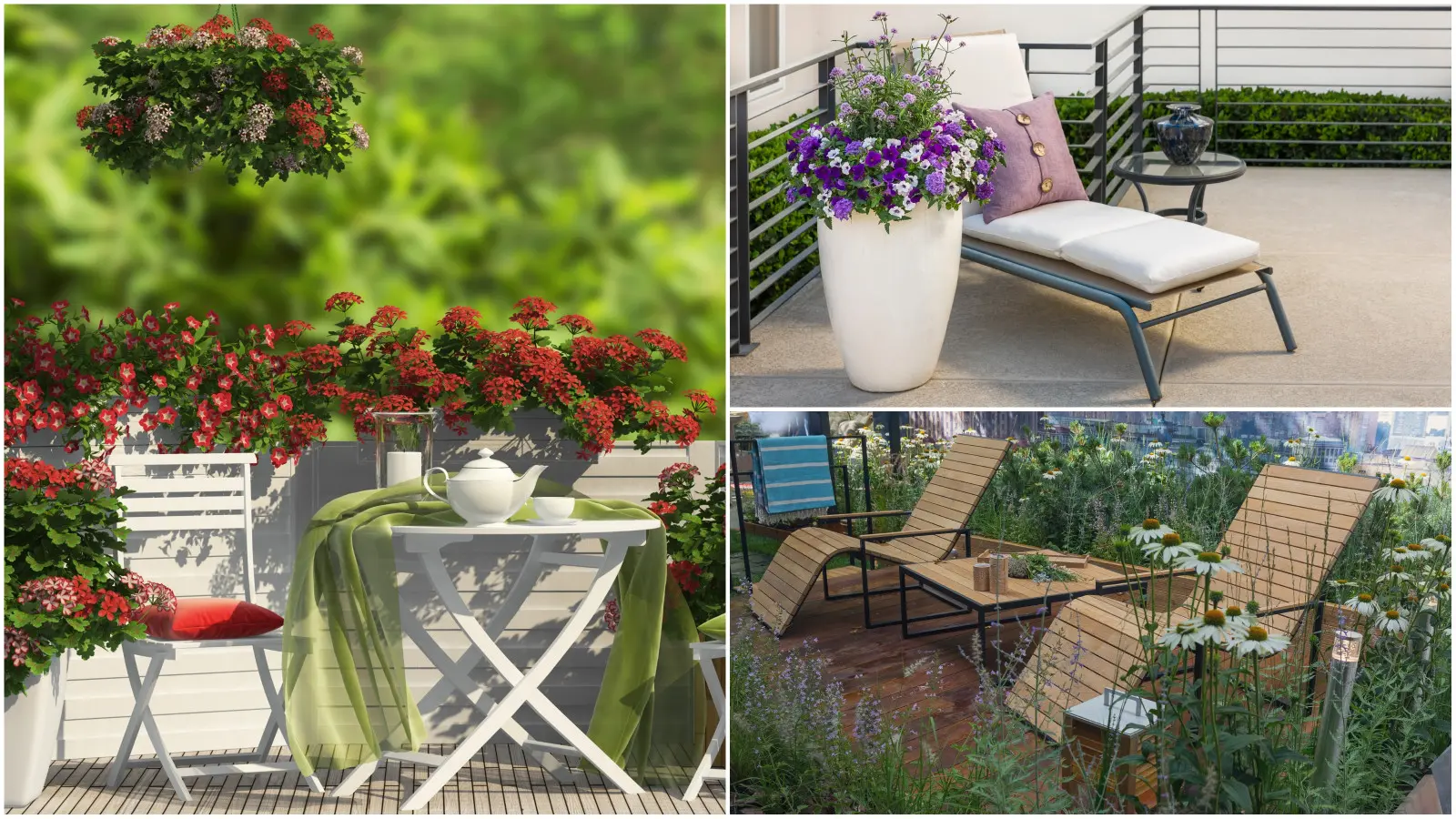 Plus de couleurs signifie-t-il un plus beau balcon ? Au contraire, la modération donne le meilleur effet
