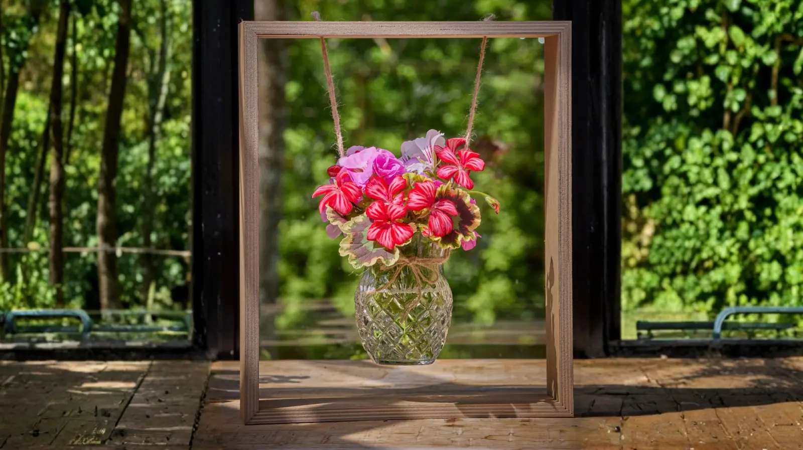Des fleurs qui semblent flotter dans les airs. Les invités vous demanderont comment vous avez fait