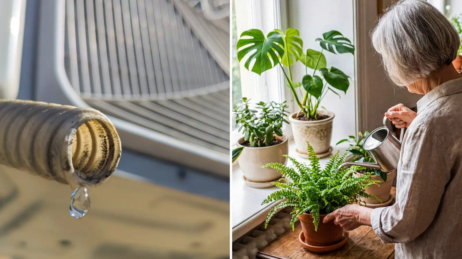 Ne gaspillez pas la condensation du climatiseur. Elles sont meilleures pour ces fleurs que l'eau du robinet