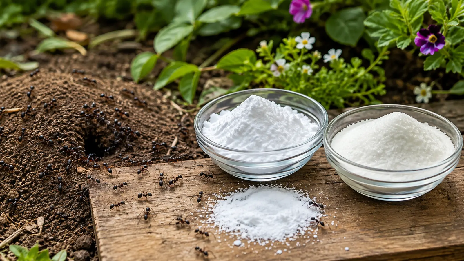 Avez-vous du bicarbonate de soude et du sucre en poudre ? Cette astuce simple aide à se débarrasser des fourmis