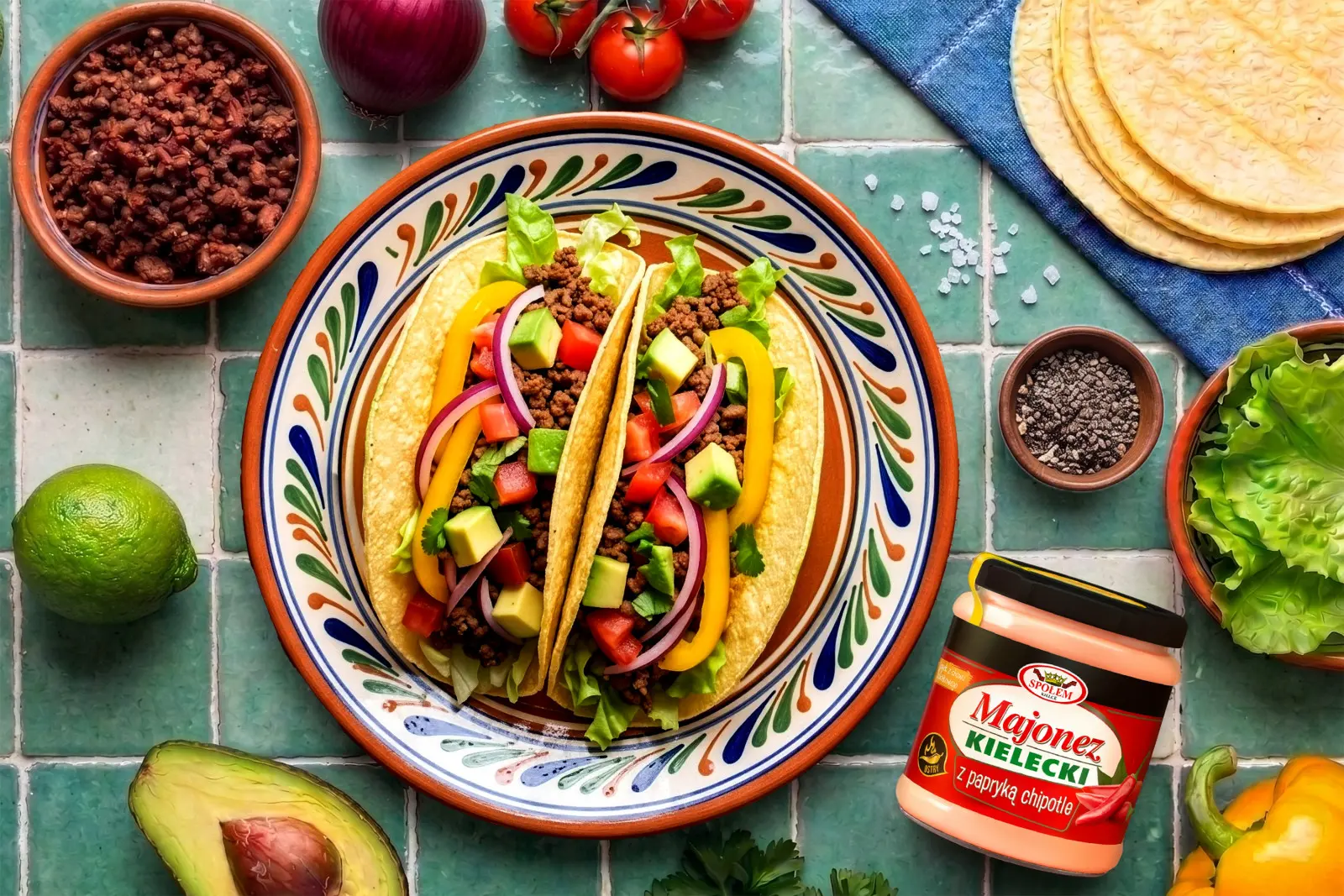 Vous n'êtes pas obligé d'aller au Mexique. Préparez des tacos à la maison avec du bœuf et de la salsa fraîche