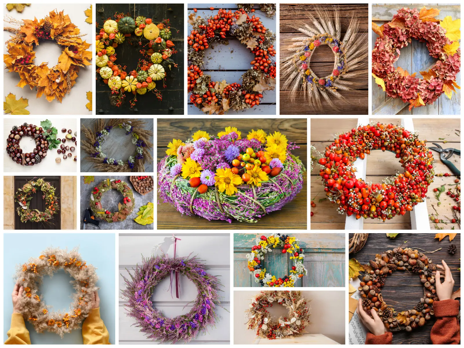 Découvrez plus de 35 idées inspirantes pour créer une couronne d'automne qui sera une véritable décoration pour votre maison !