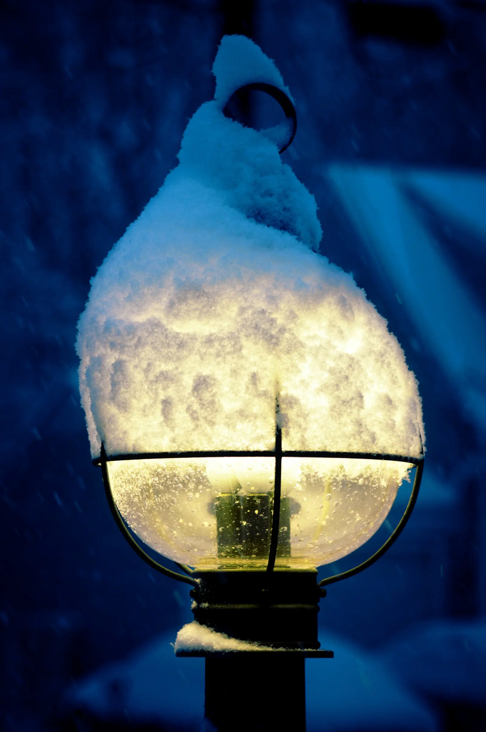 Lampes solaires en hiver